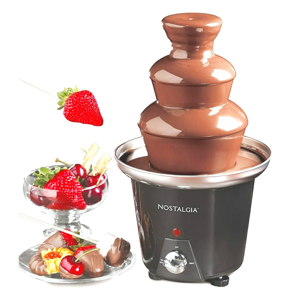 BNIB 3 tier chocolate fondue fountain